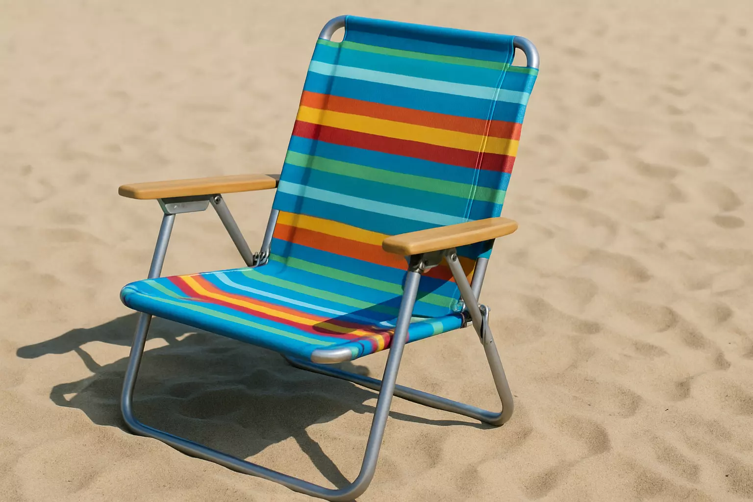 Beach chair 3D model_0