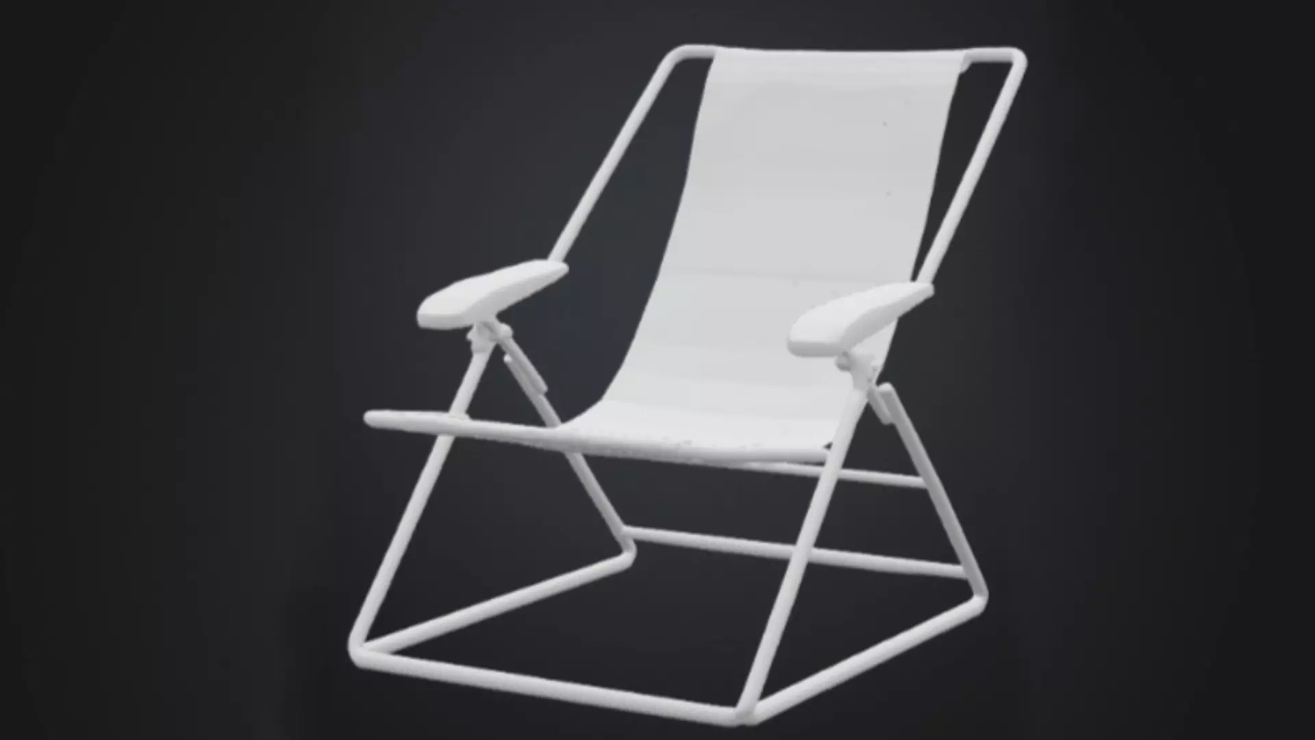 Beach chair 3D model_2