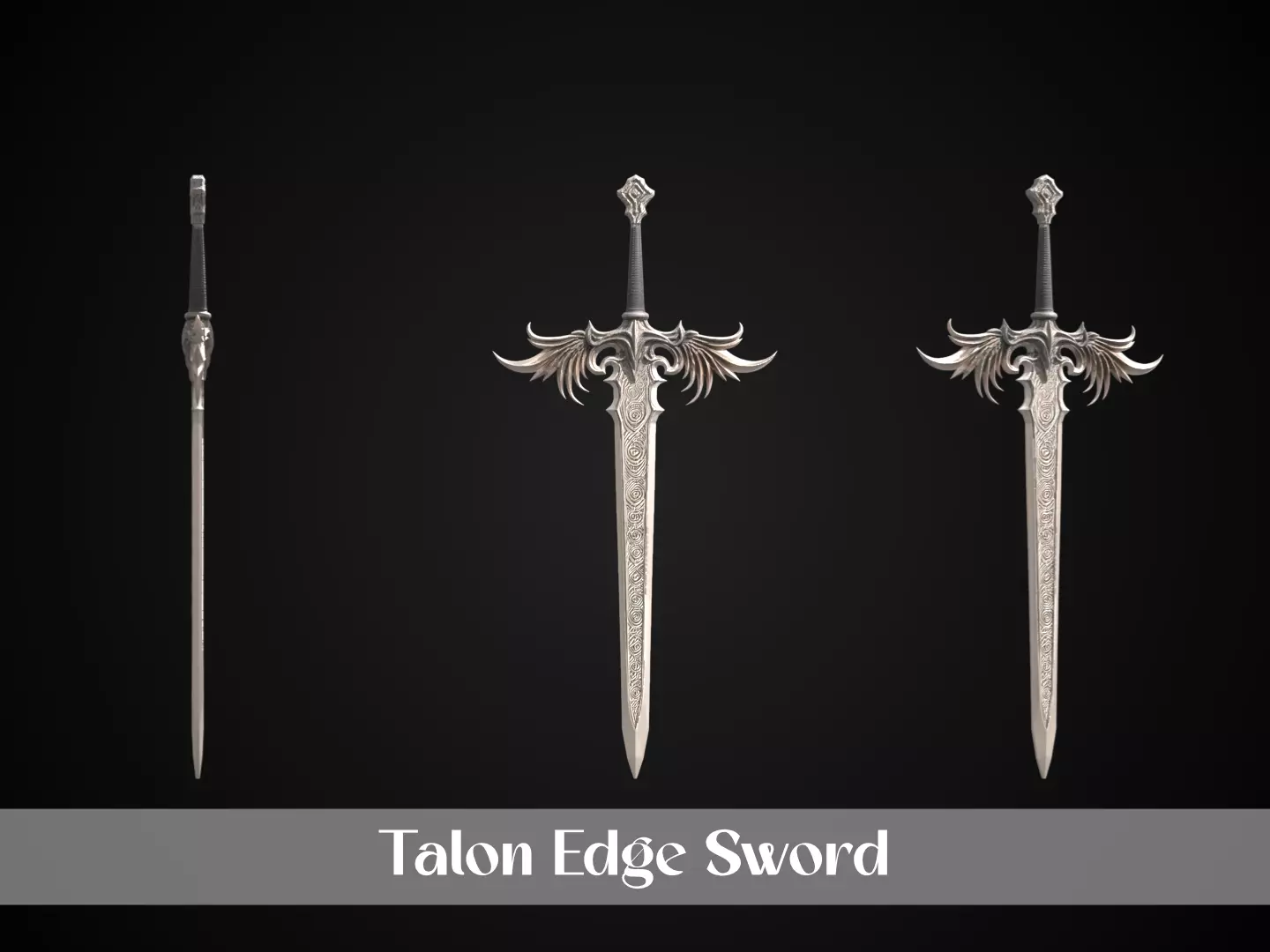 Stylized Rohan Sword - Talon Edge 3D print model