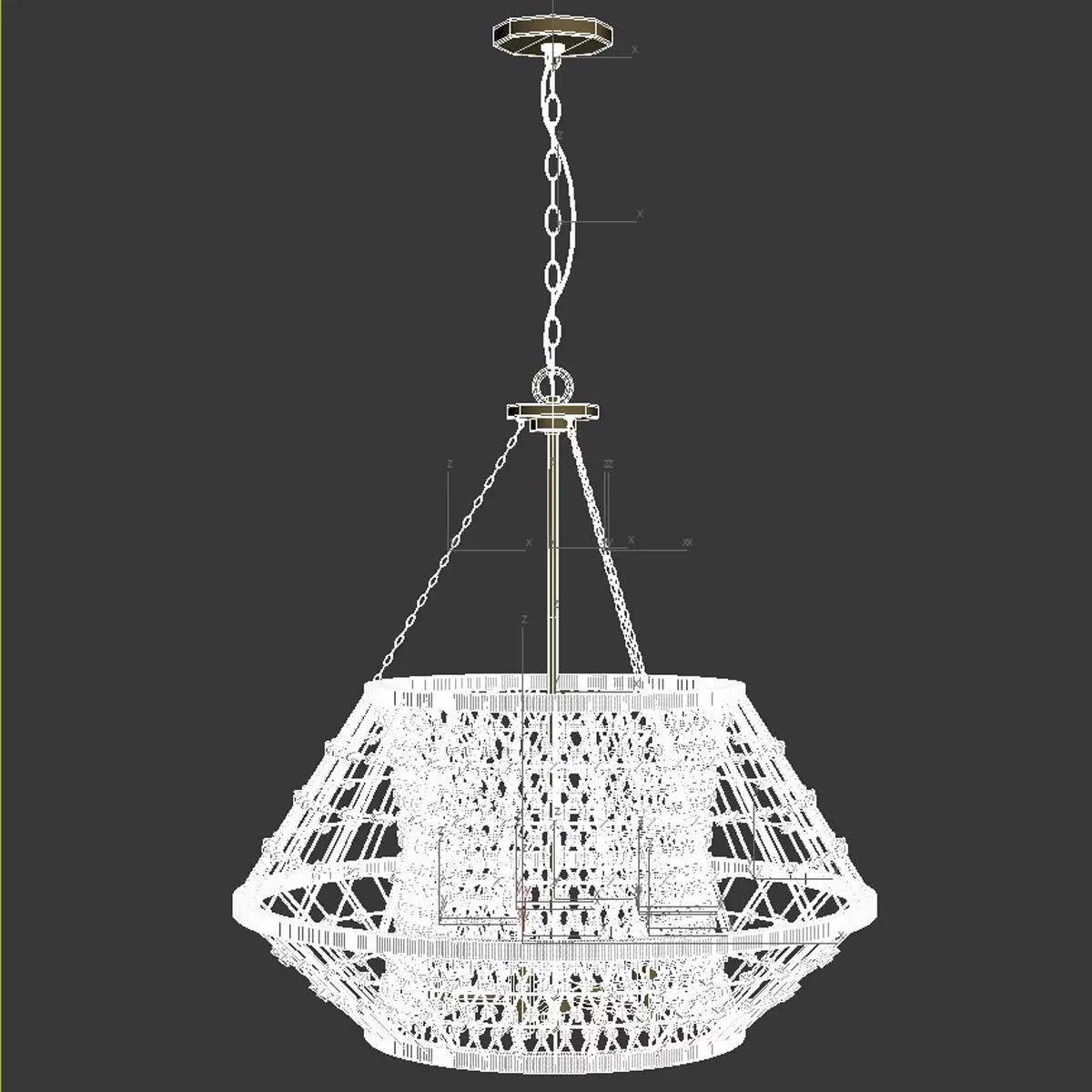 Laila Collection Five Light Chandelier Progress Lighting 3D model_12
