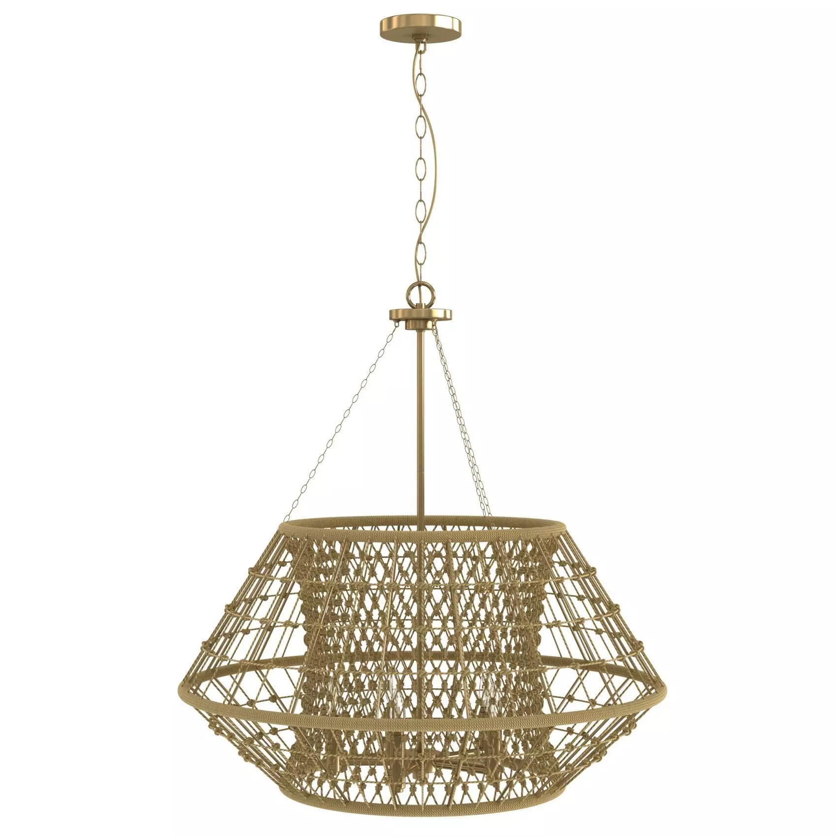 Laila Collection Five Light Chandelier Progress Lighting 3D model_1