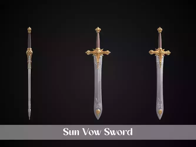 Stylized Rohan Sword - Sun Vow