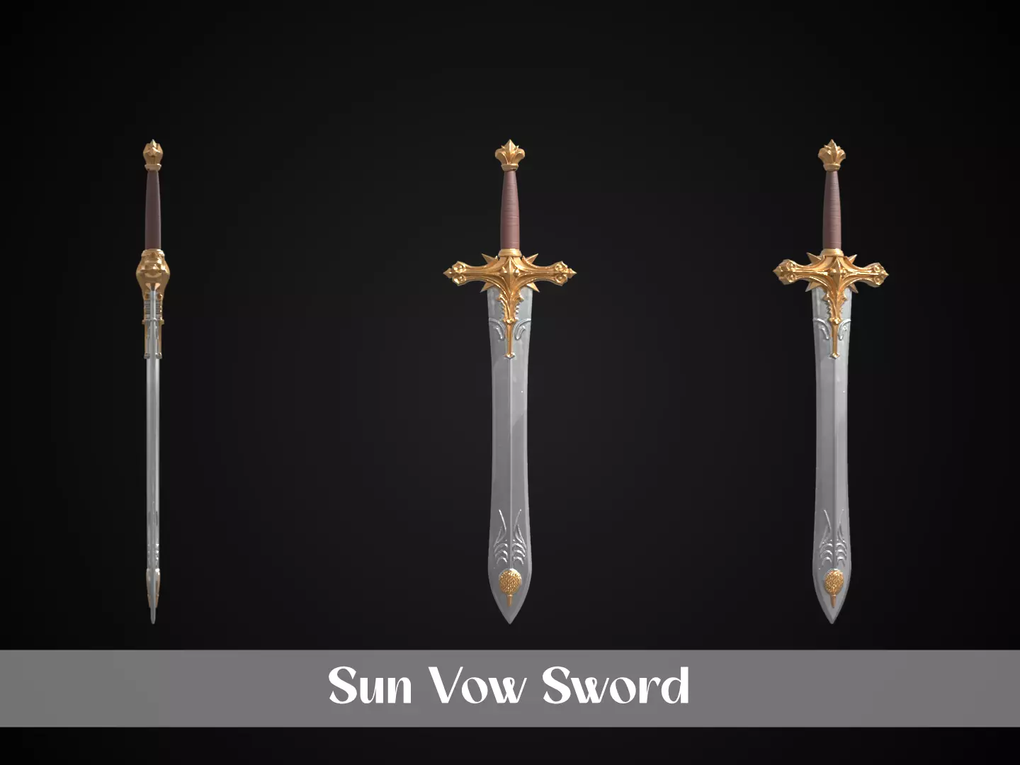 Stylized Rohan Sword - Sun Vow 3D print model