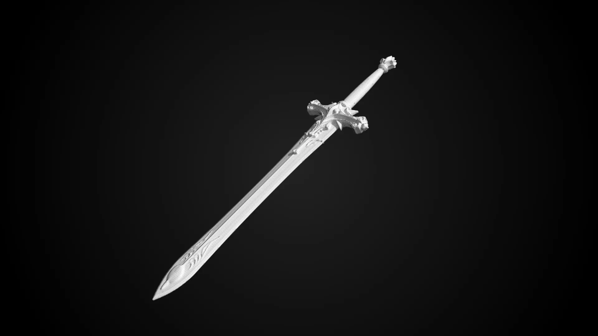 Stylized Rohan Sword - Sun Vow - Game Ready 3D model_7