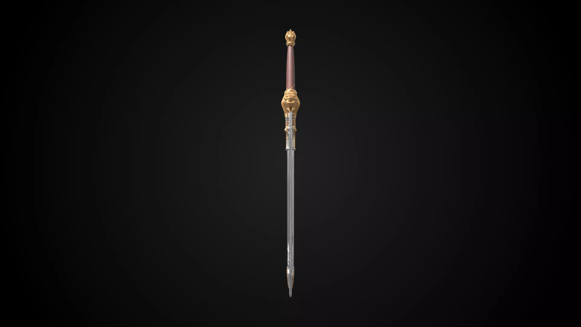 Stylized Rohan Sword - Sun Vow - Game Ready 3D model_2