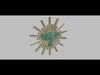 Studded Holy Spirit Pendant 3D print model_1