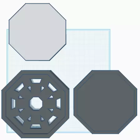 LED base 3 sizes 3D print model_2
