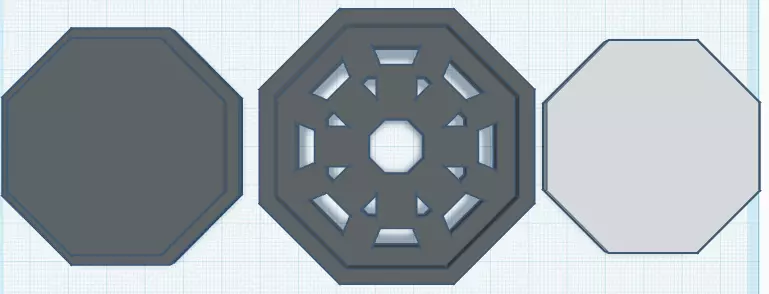 LED base 3 sizes 3D print model_0