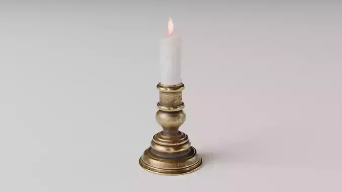 copper low candlestick