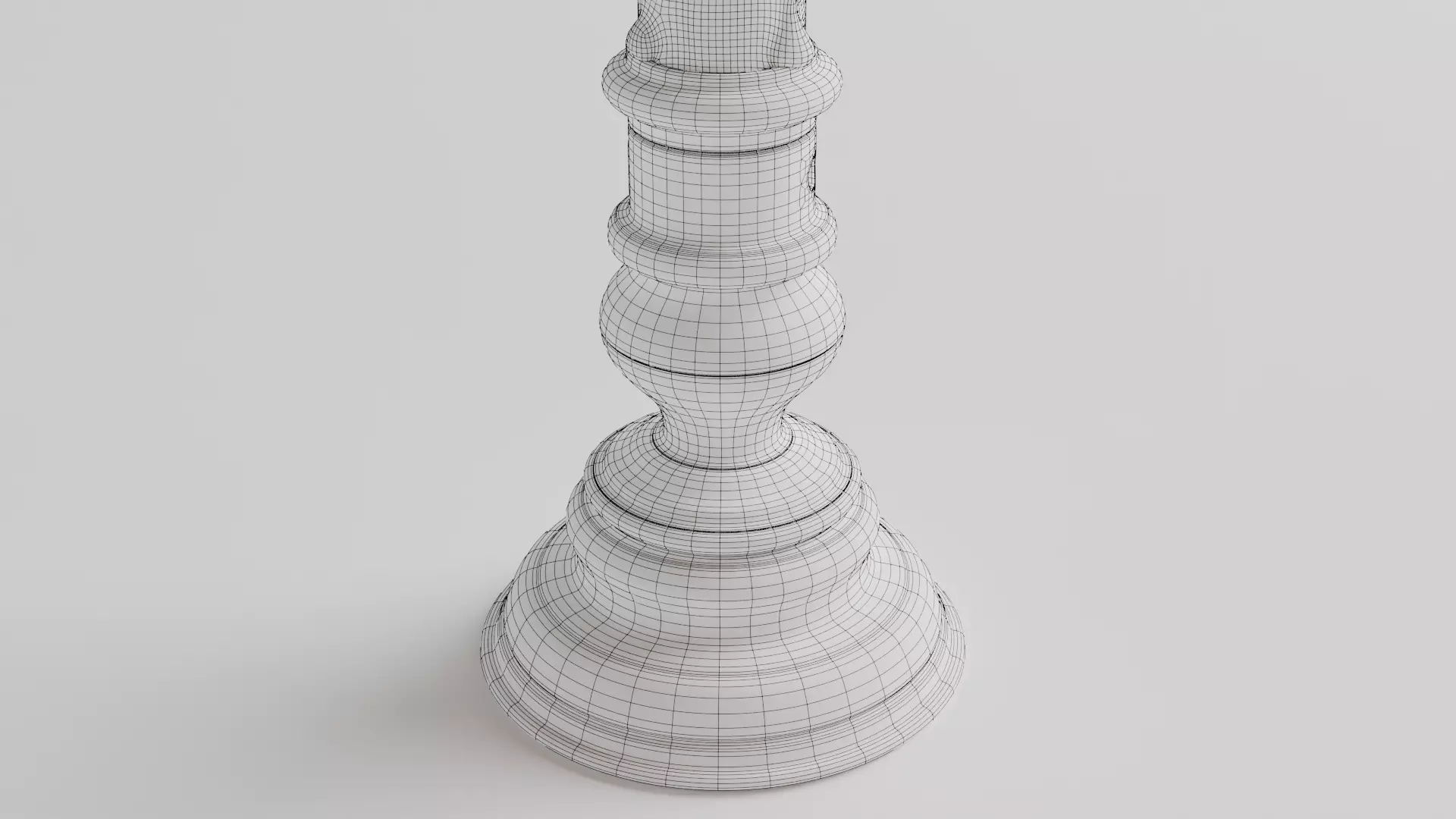 copper low candlestick 3D model_10