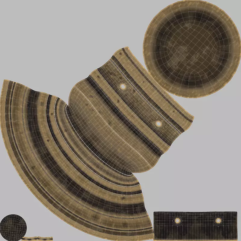 copper low candlestick 3D model_12