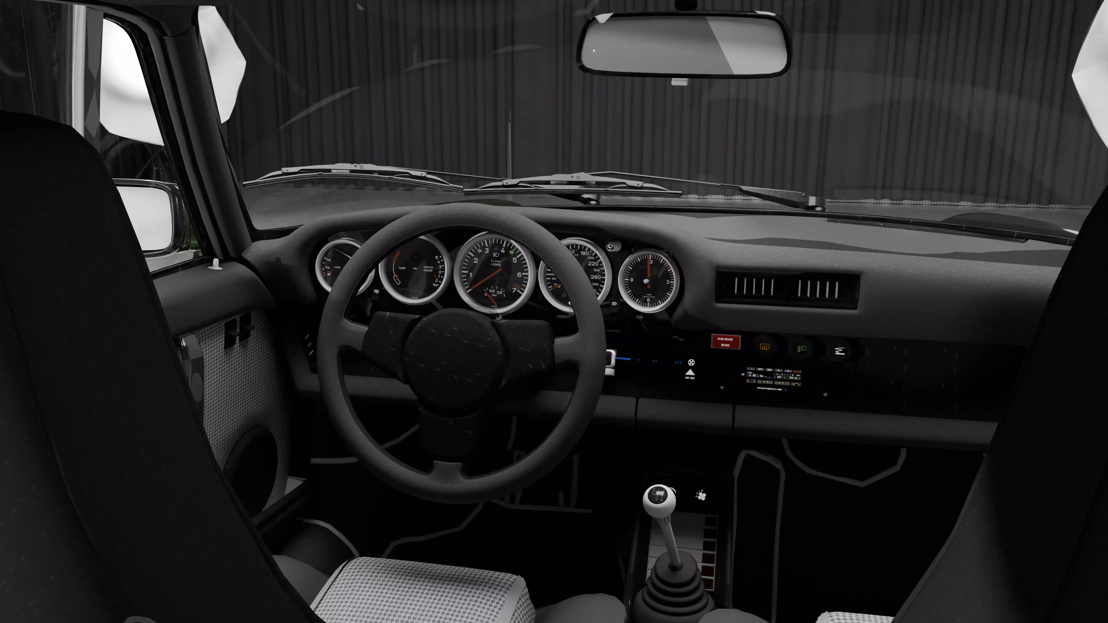 Porsche 911 Turbo 930 Low-poly 3D model_6