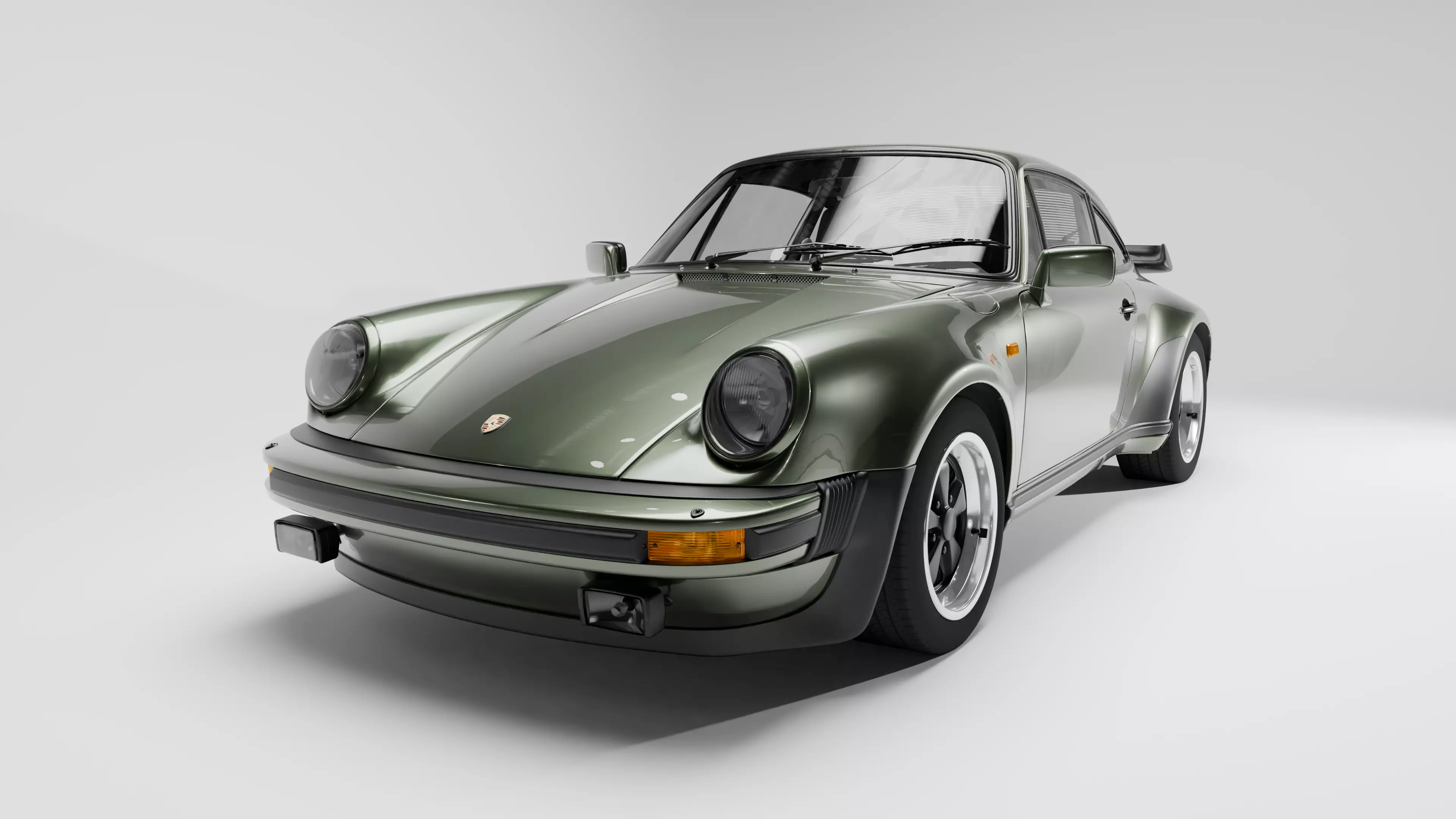 Porsche 911 Turbo 930 Low-poly 3D model_13