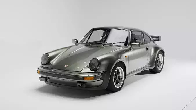 Porsche 911 Turbo 930 Low-poly 3D model
