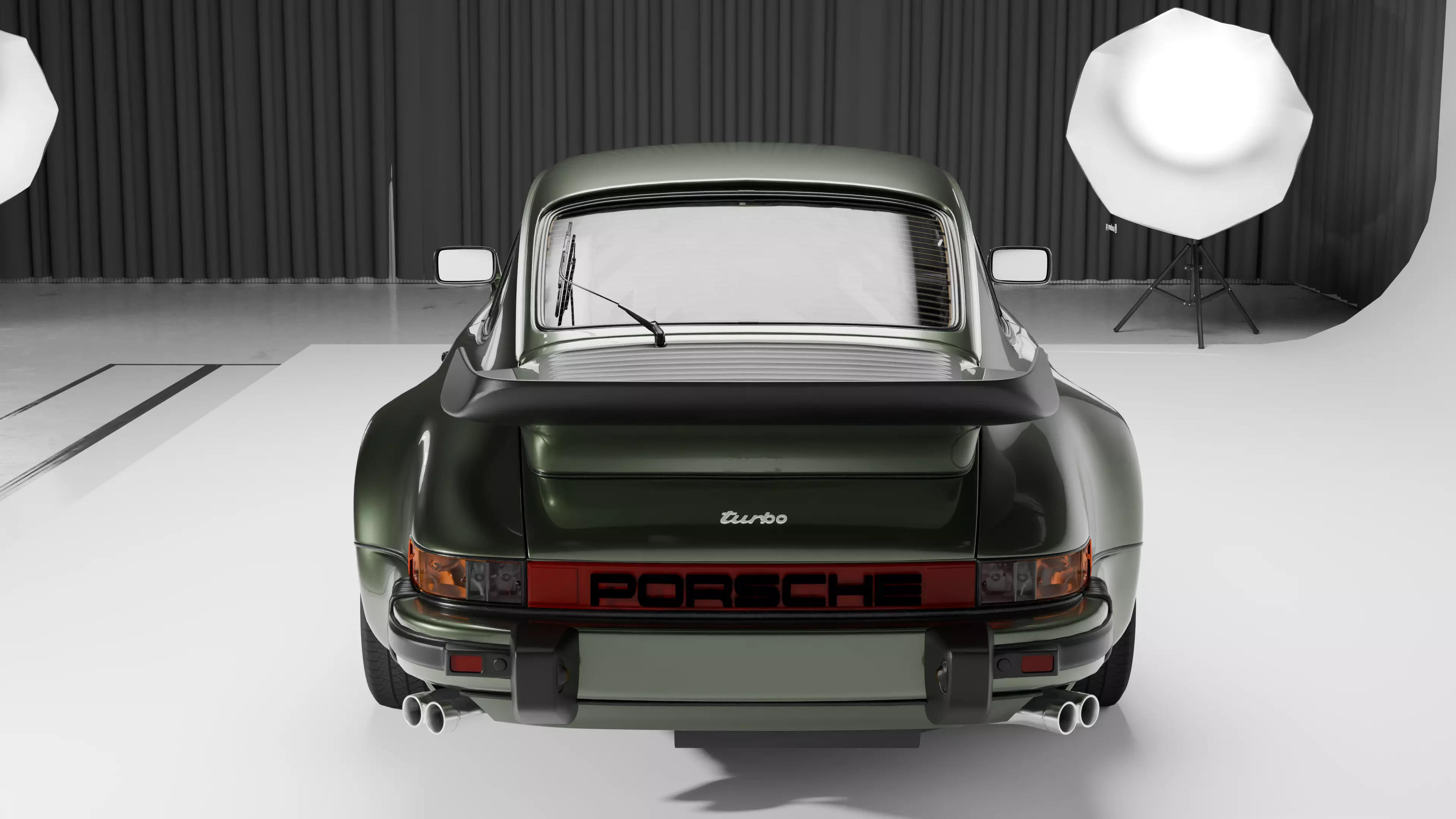 Porsche 911 Turbo 930 Low-poly 3D model_15
