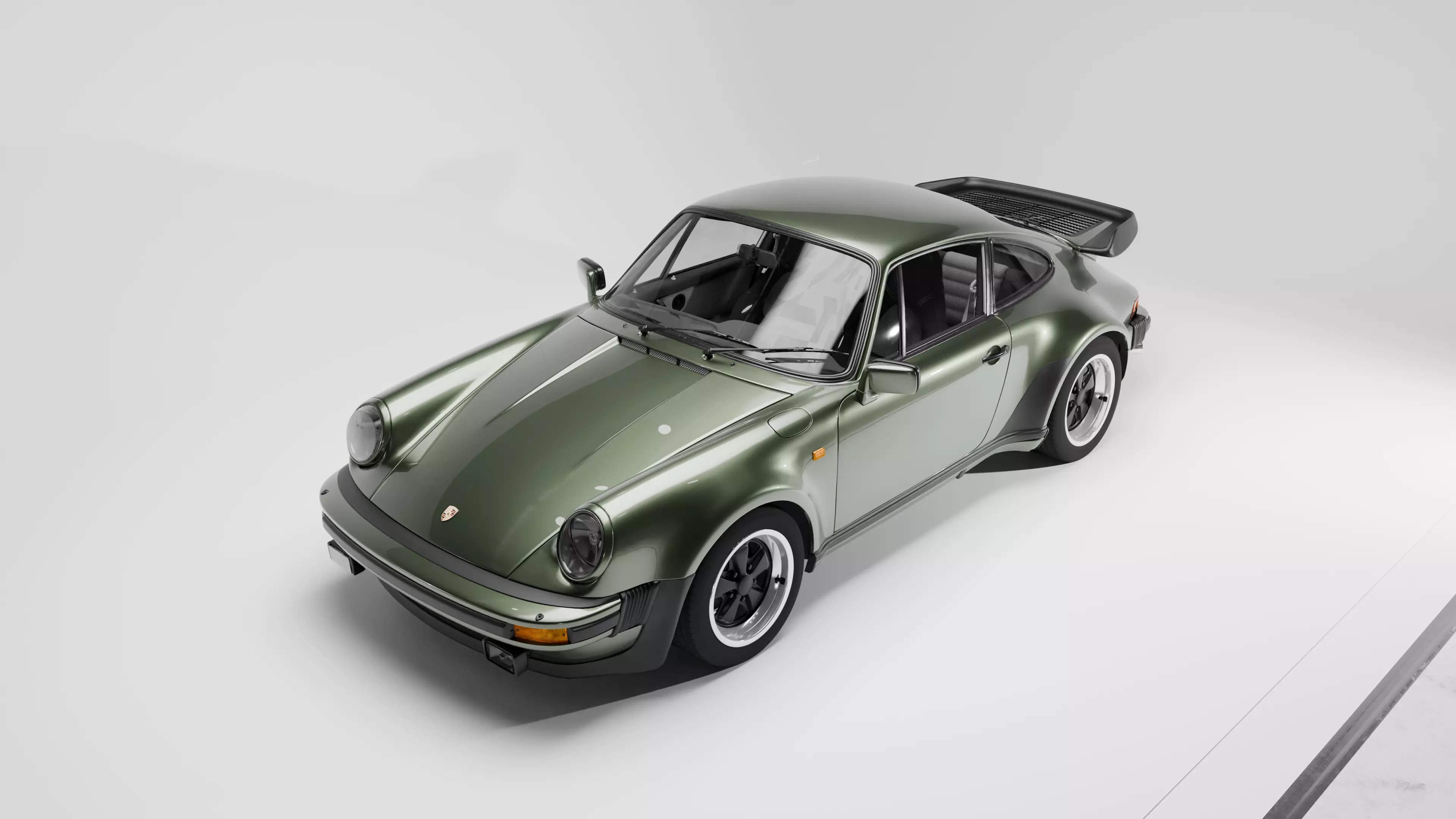 Porsche 911 Turbo 930 Low-poly 3D model_10