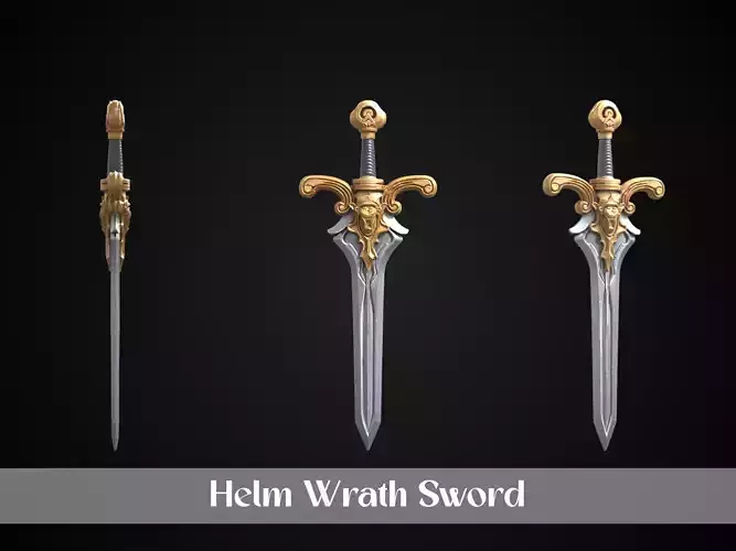 Stylized Rohan Sword - Helm Wrath