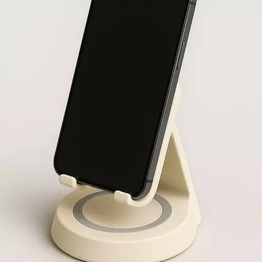 Minimalist Phone Stand STL Modern 3D Print Holder 3D print model_0