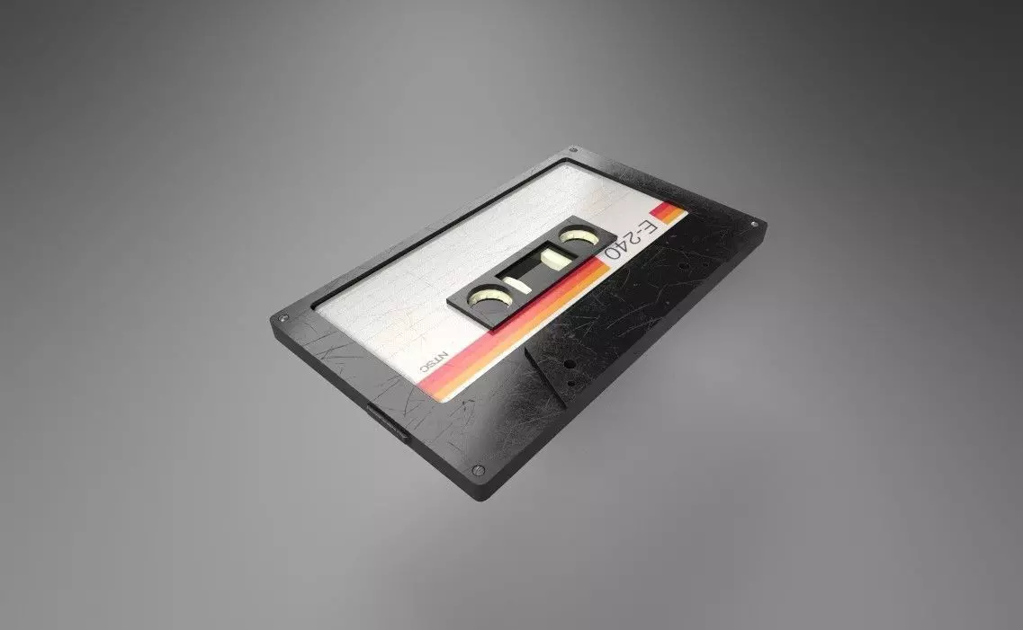 Cassette Tape 3D print model_0