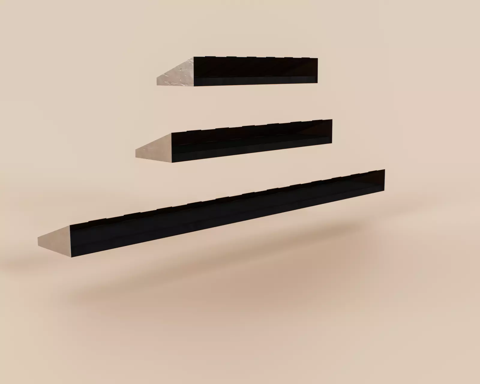 Exterior Awning Type D Set of 3 Low-poly 3D model_8