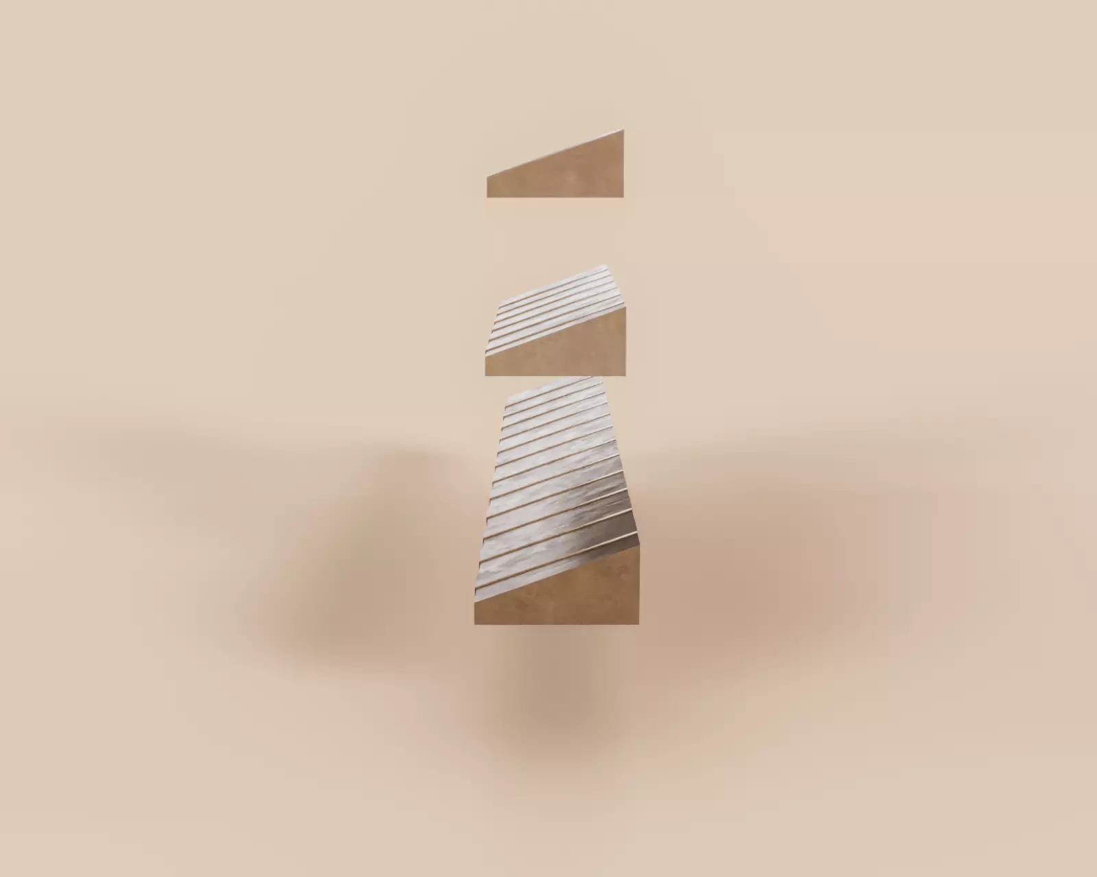 Exterior Awning Type D Set of 3 Low-poly 3D model_9