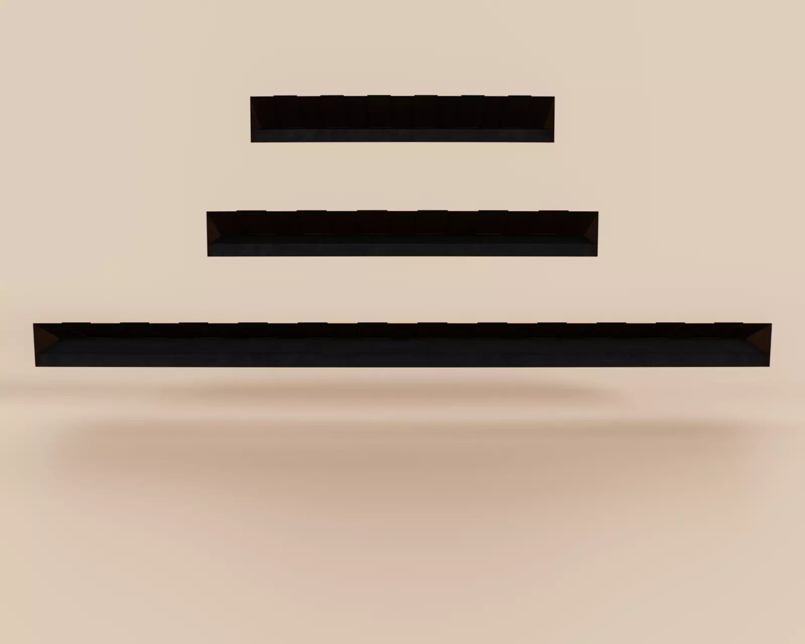 Exterior Awning Type D Set of 3 Low-poly 3D model_7