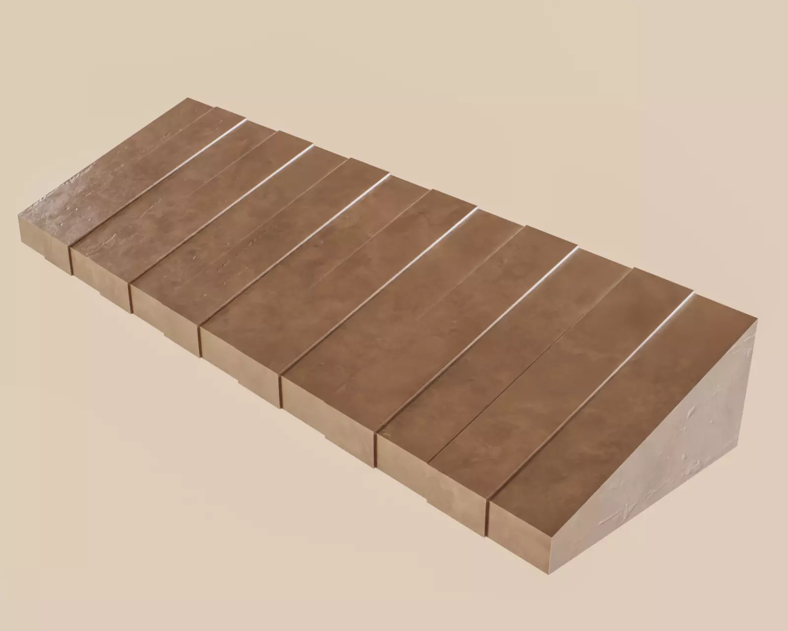 Exterior Awning Type D Set of 3 Low-poly 3D model_1