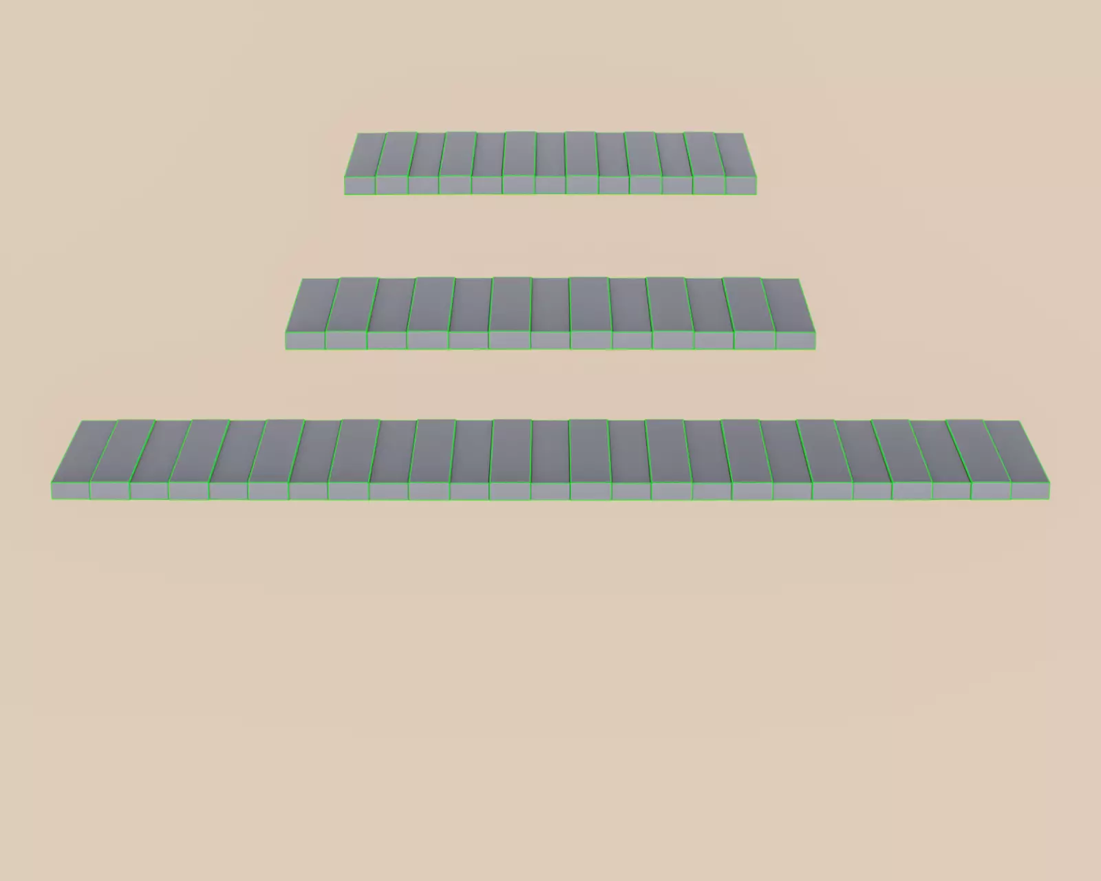 Exterior Awning Type D Set of 3 Low-poly 3D model_11