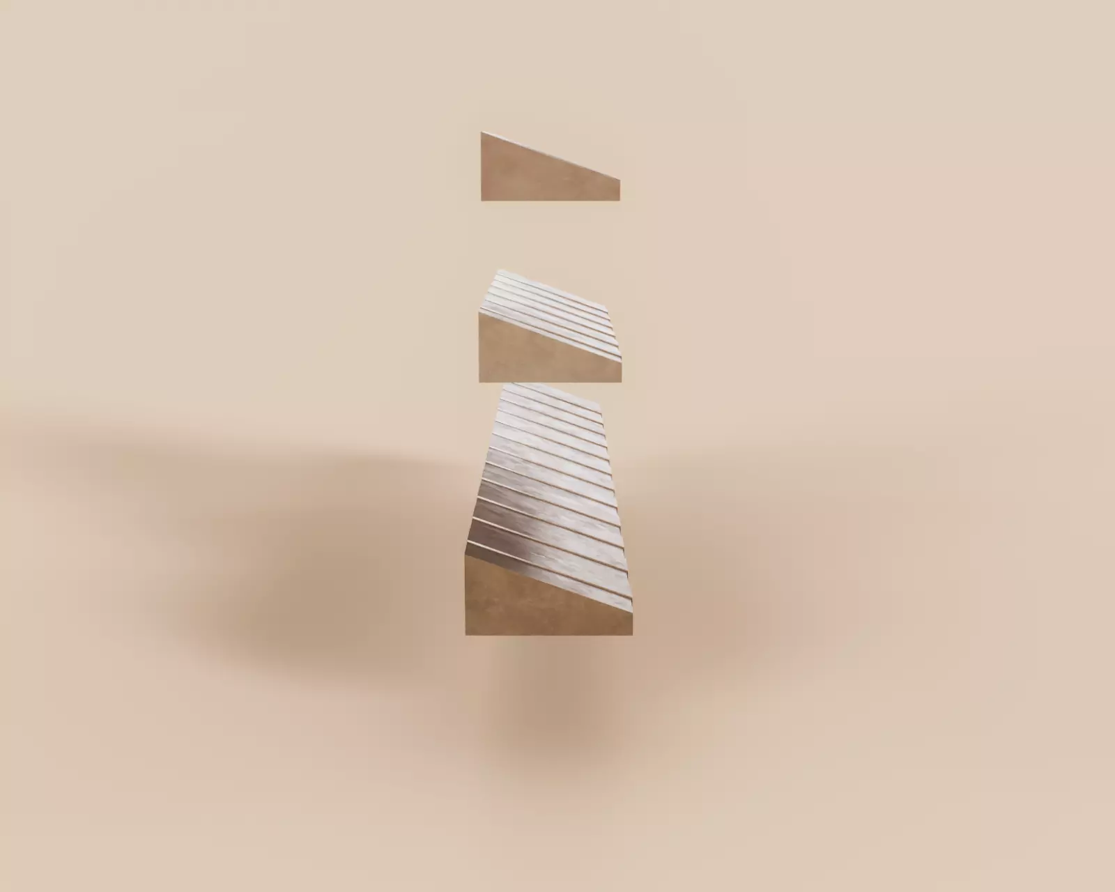 Exterior Awning Type D Set of 3 Low-poly 3D model_5