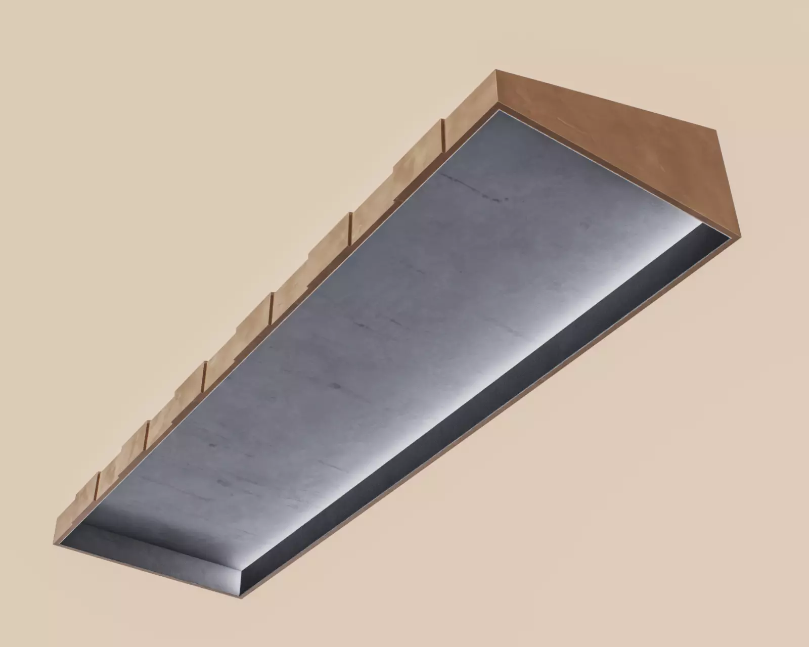 Exterior Awning Type D Set of 3 Low-poly 3D model_2