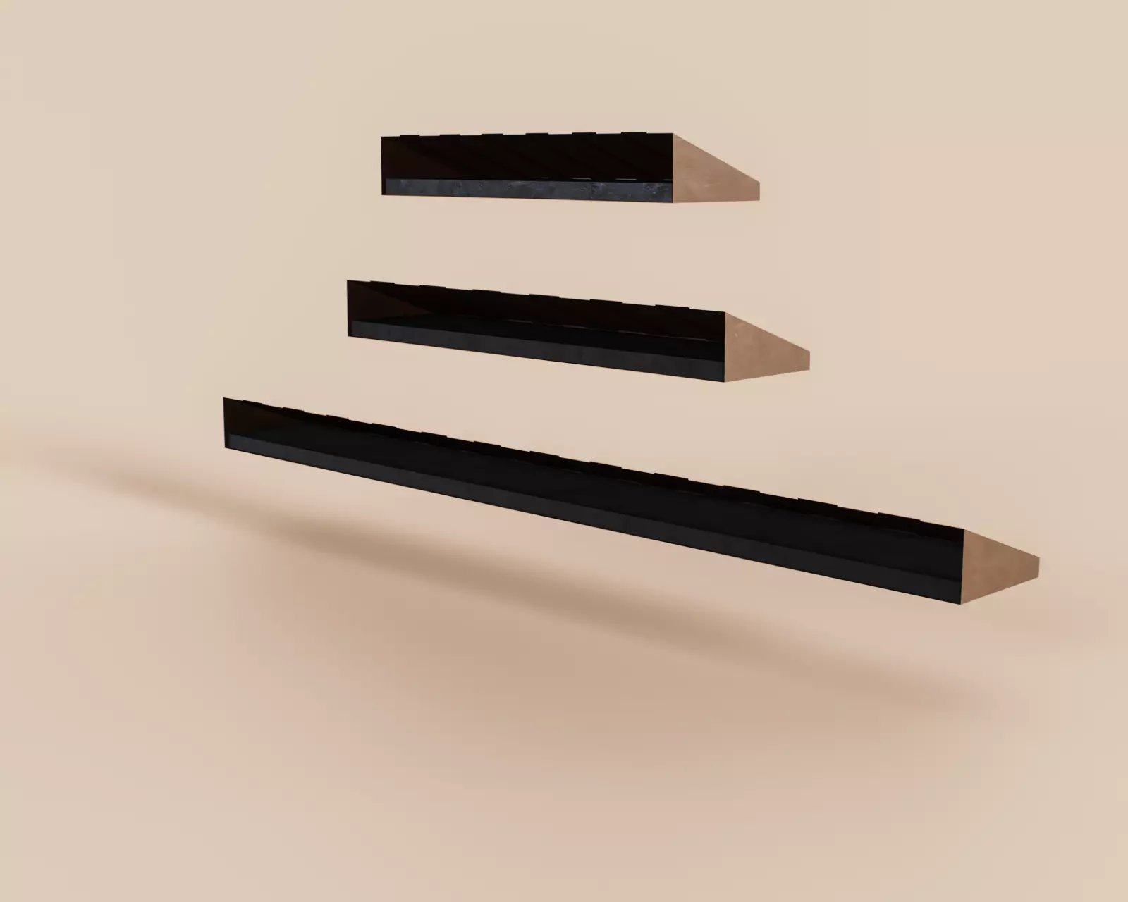 Exterior Awning Type D Set of 3 Low-poly 3D model_6