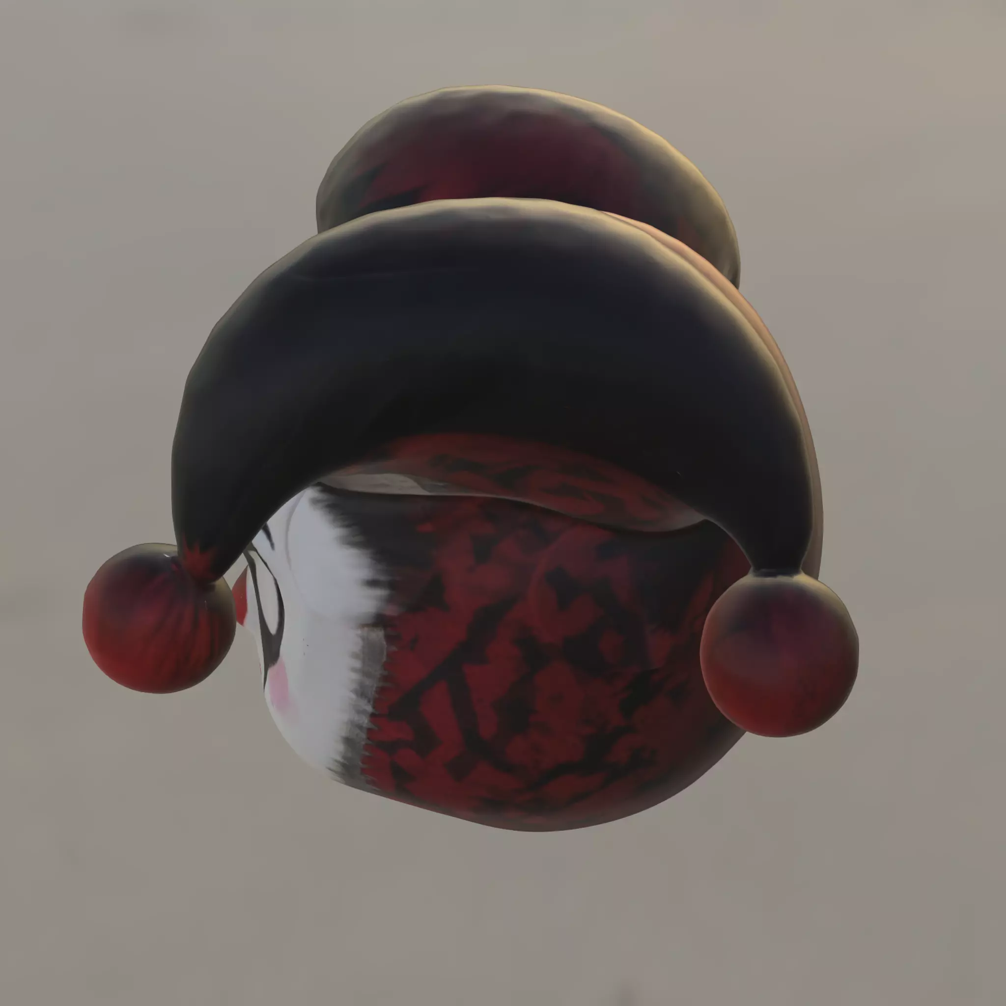 Sinister Jester Mask Low-poly 3D model_2