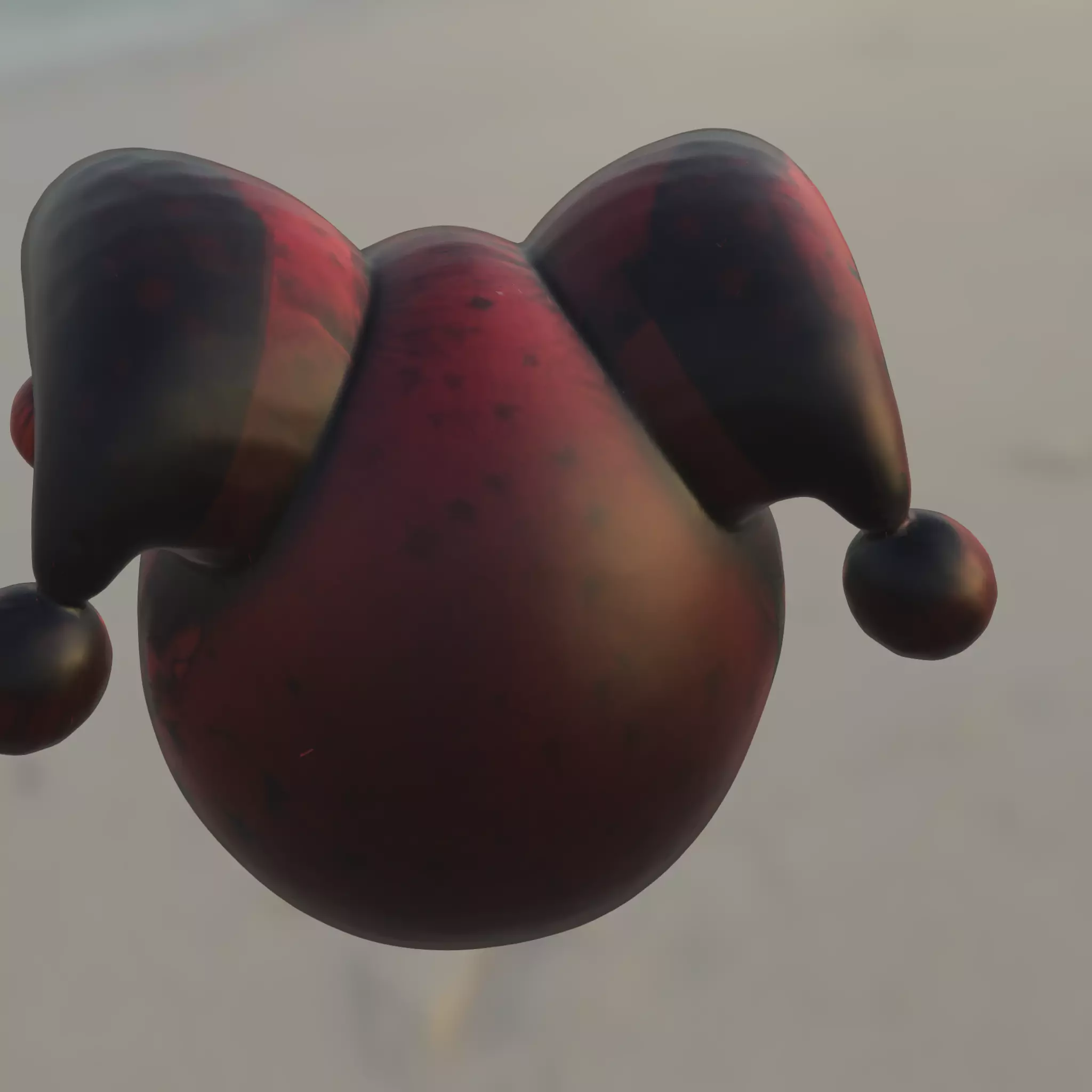 Sinister Jester Mask Low-poly 3D model_3