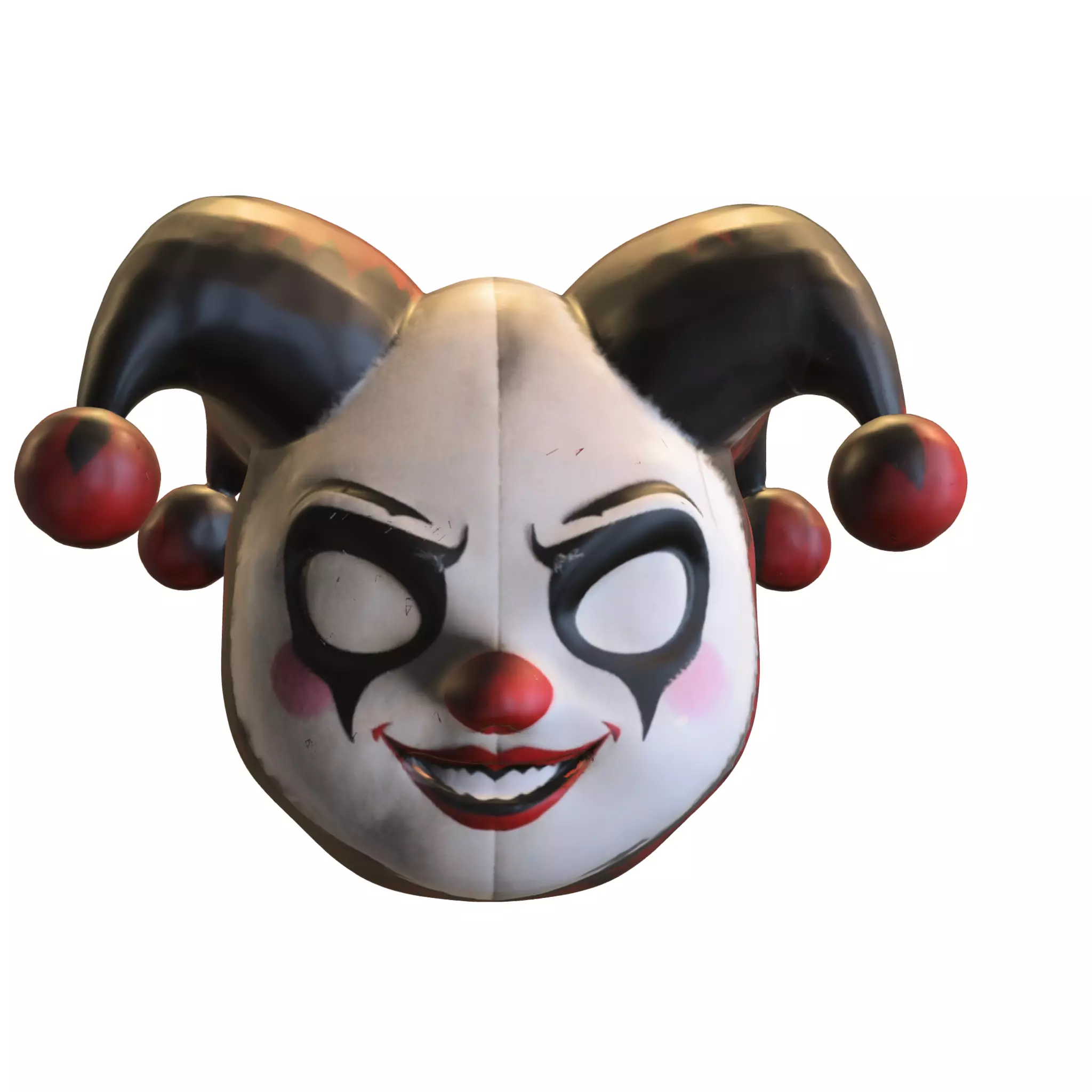 Sinister Jester Mask Low-poly 3D model_4