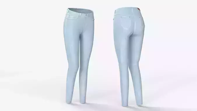 Woman Blue  jeans  Pants