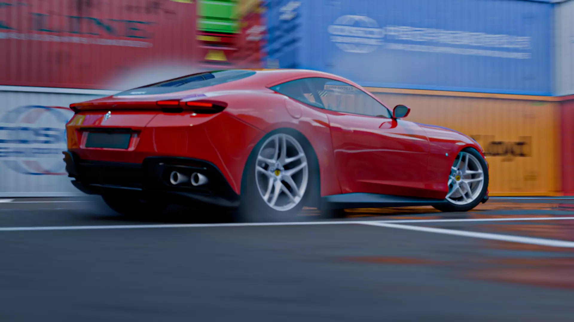 Harbour - Container Shipping 3D model_3