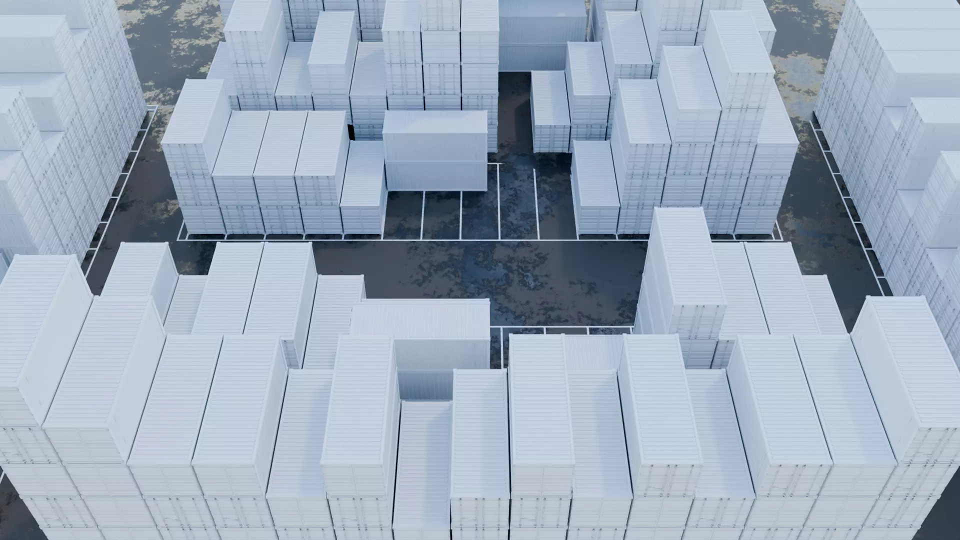 Harbour - Container Shipping 3D model_21