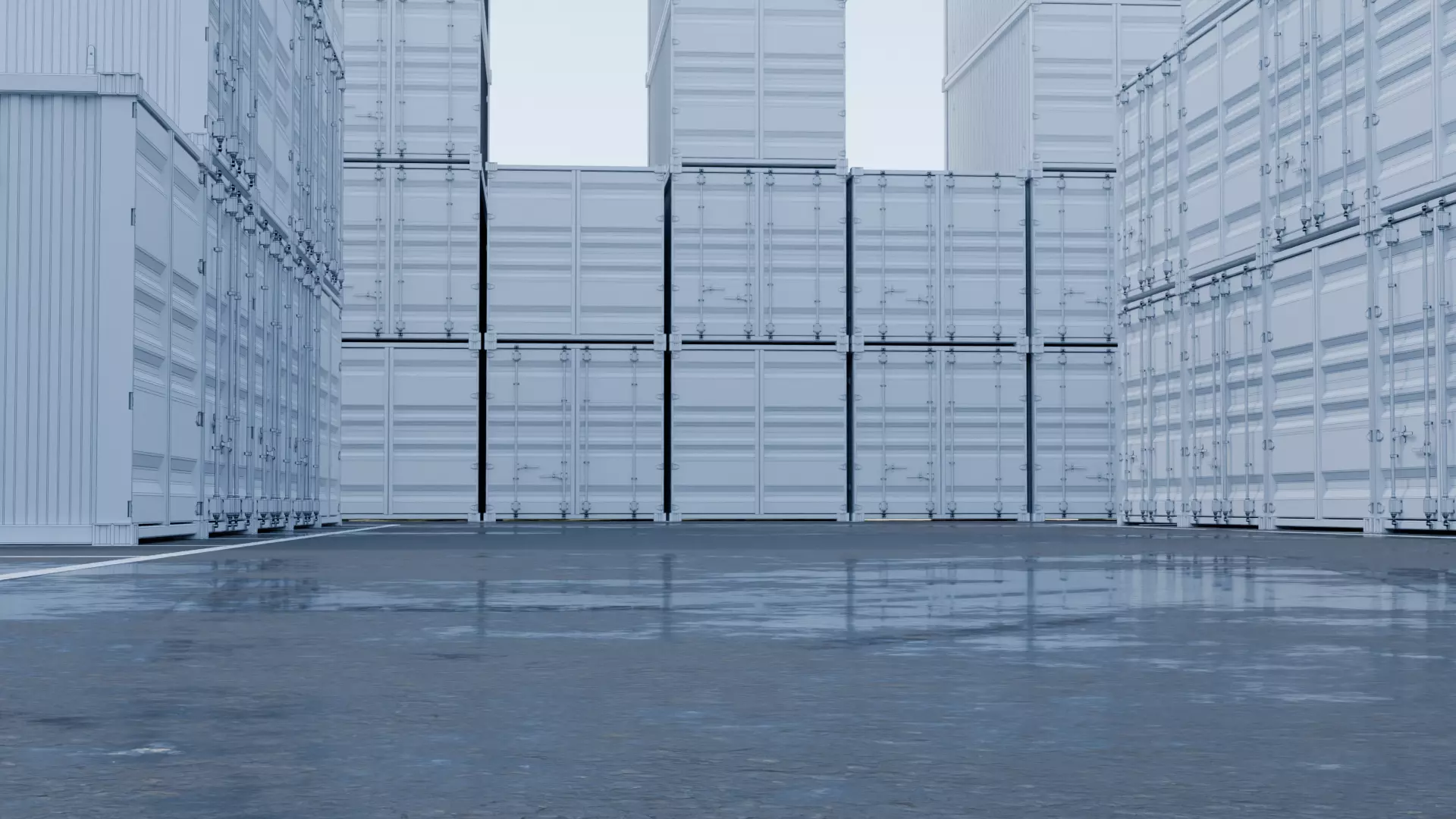 Harbour - Container Shipping 3D model_16