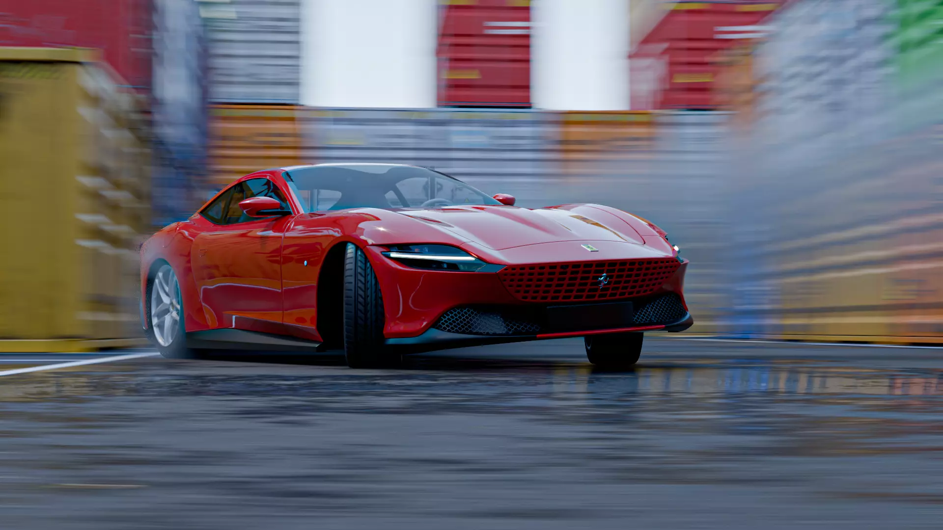 Harbour - Container Shipping 3D model_0