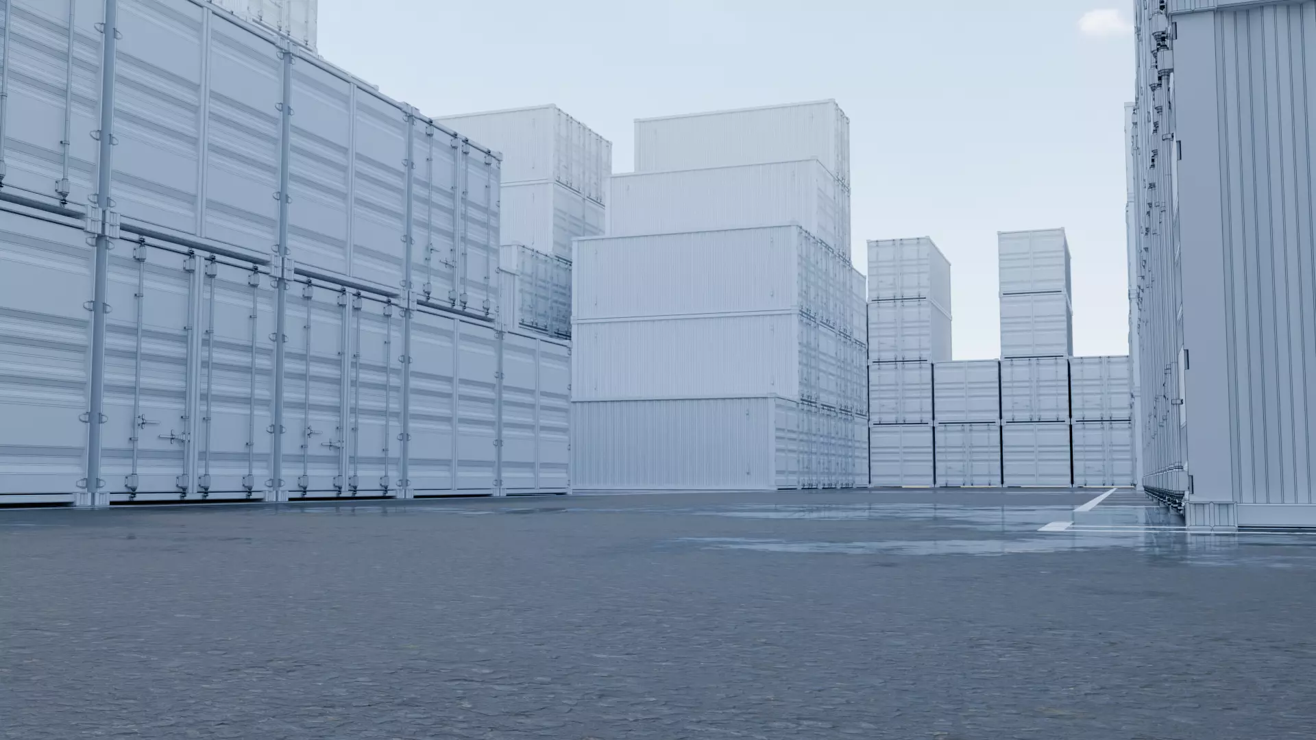 Harbour - Container Shipping 3D model_23