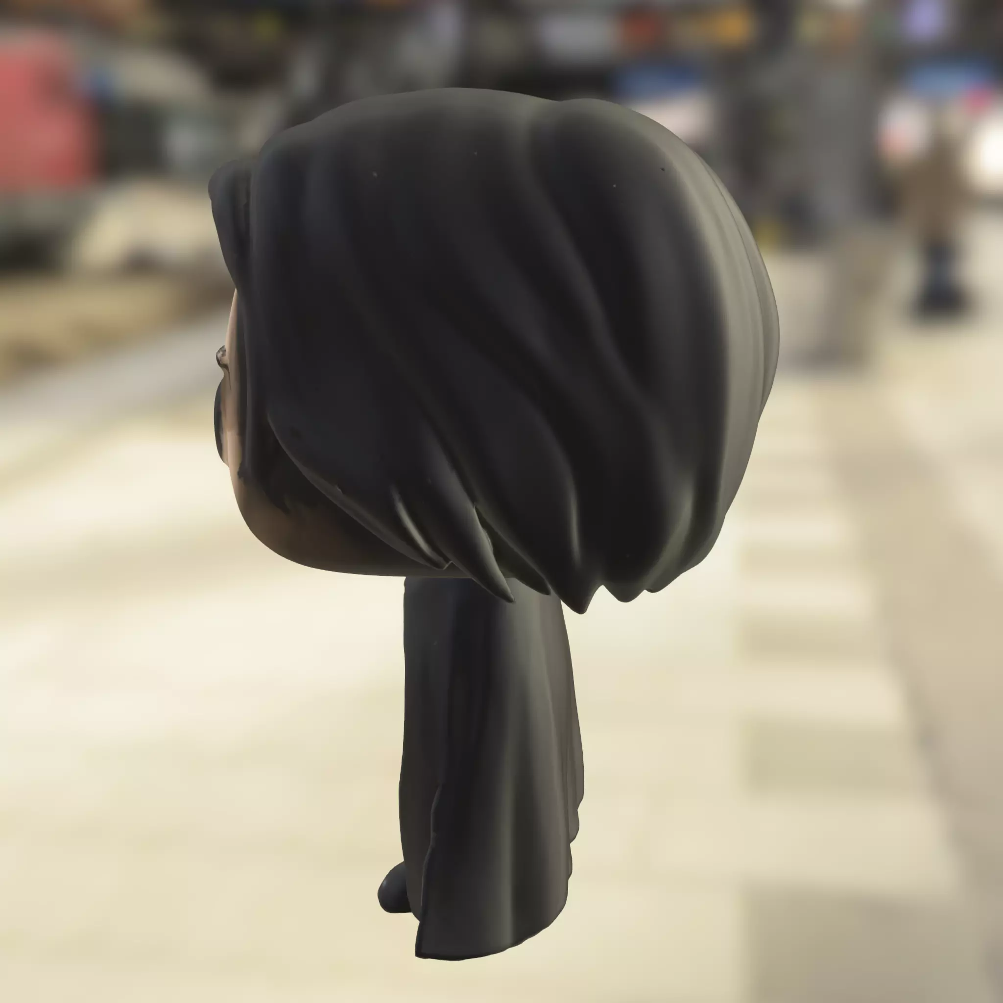 Dark Vampire Lord Chibi Low-poly 3D model_2