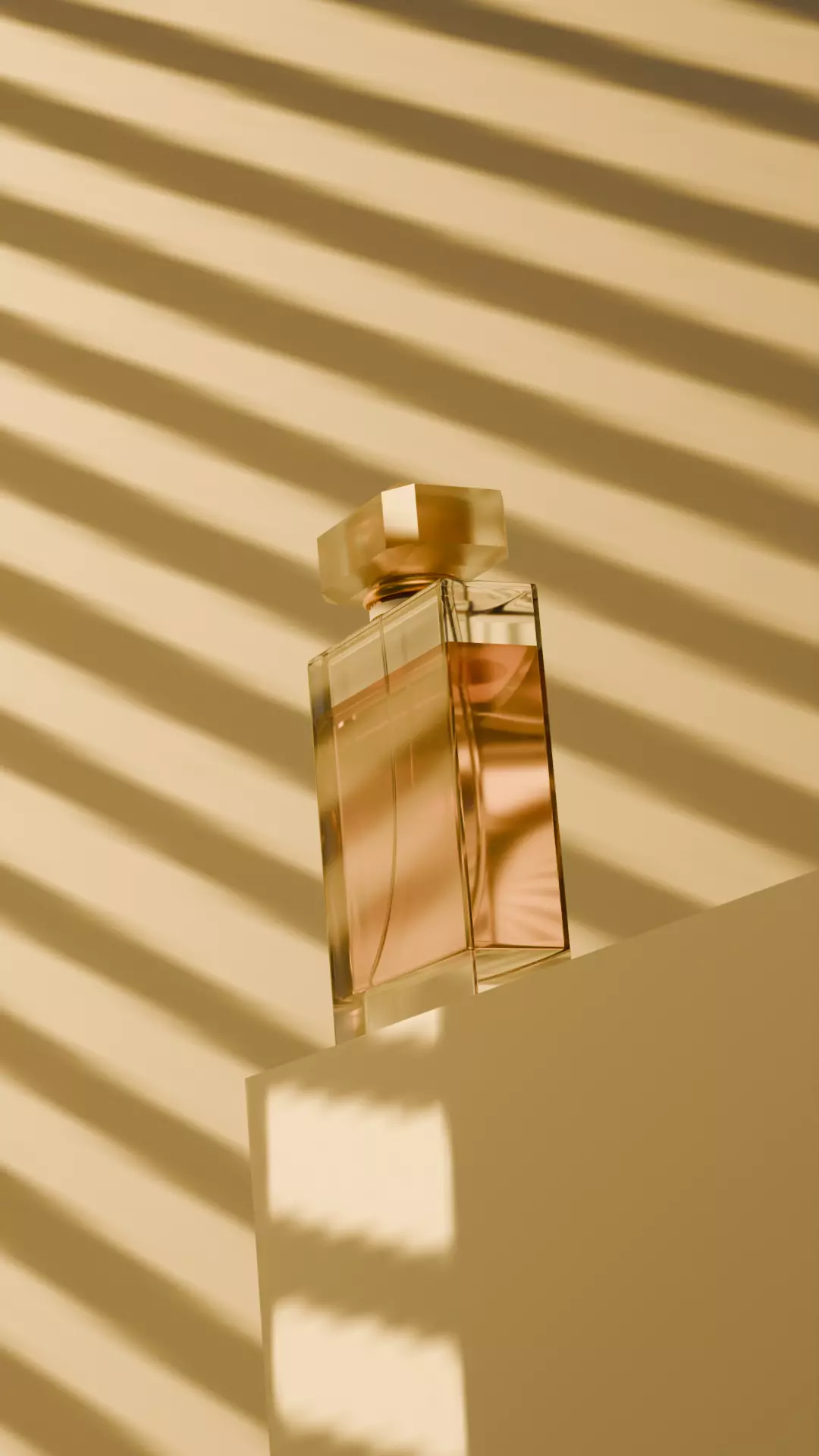 Perfume Bottle 3D Model Cosmetic Glass Bottle with Cap Free 3D model_3