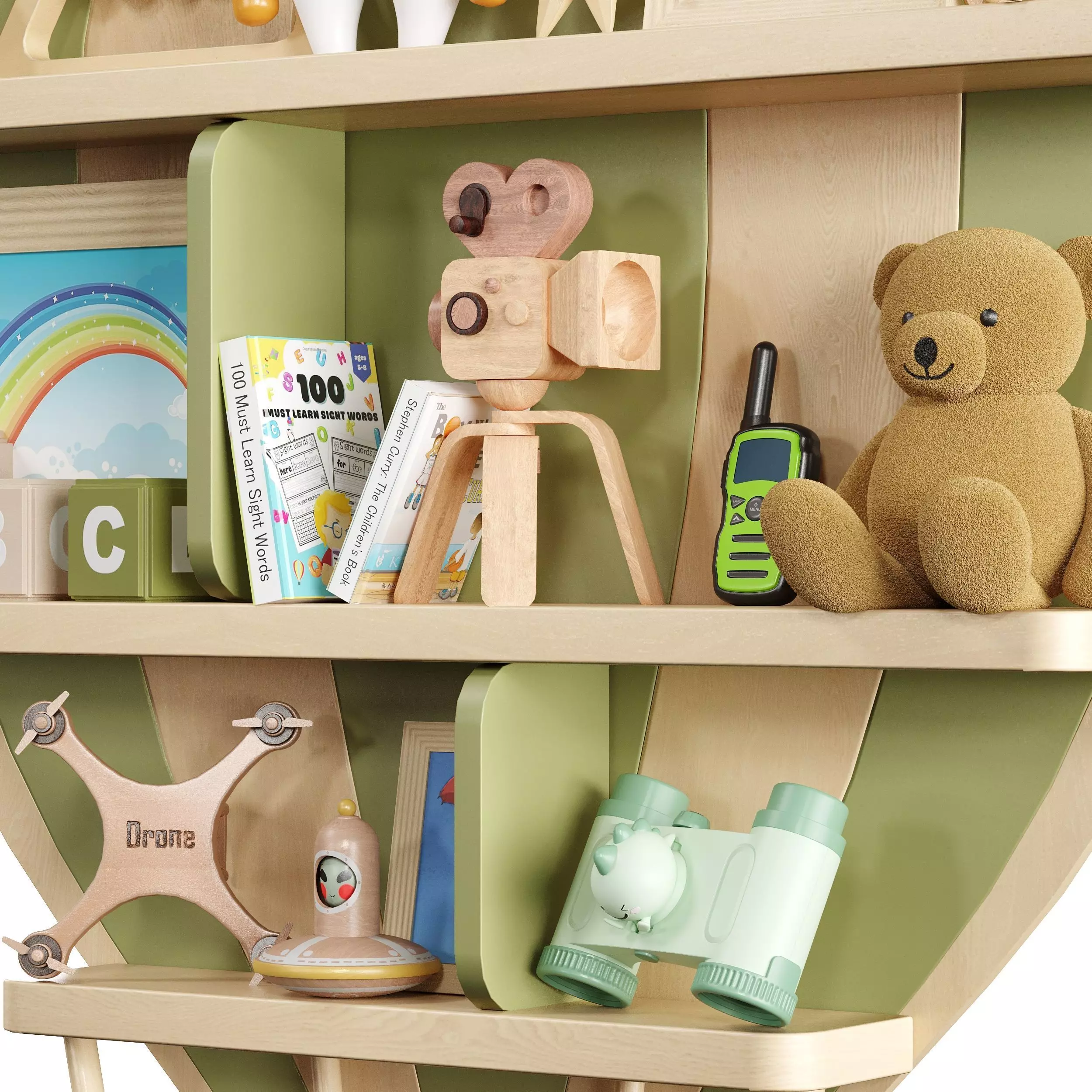 Children Room Set 16 Fly Set Low-poly 3D model_4