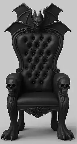 Ozzy Osbourne Bat Throne 3D Model 3D print model