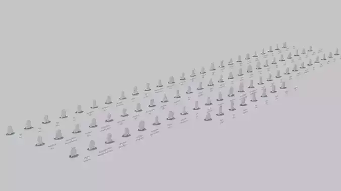 Emoji Statues Character Icons Full Collection 3D print model
