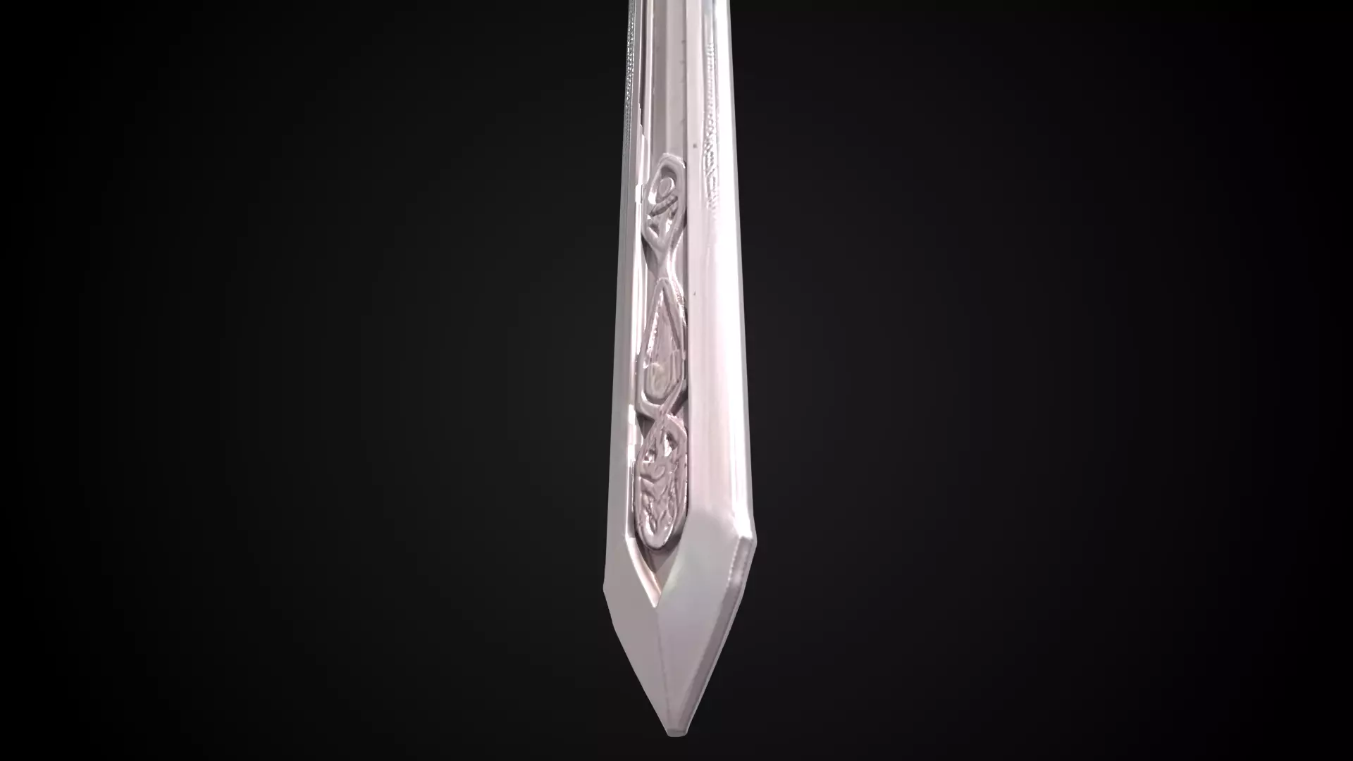 Stylized Rohan Sword - Gold Vow - Game Ready 3D model_6