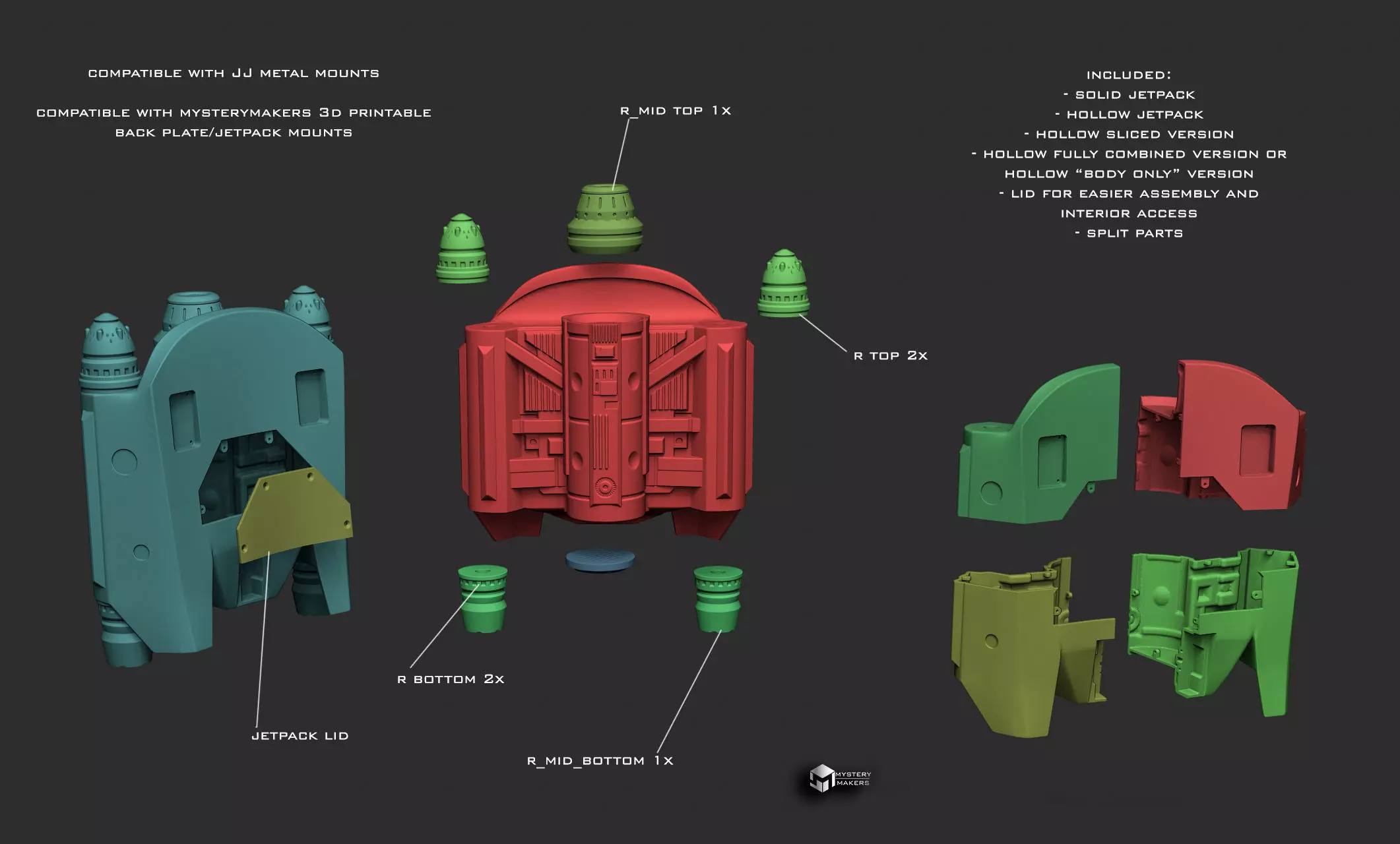 Beebox bounty hunter armor 3D print model_7