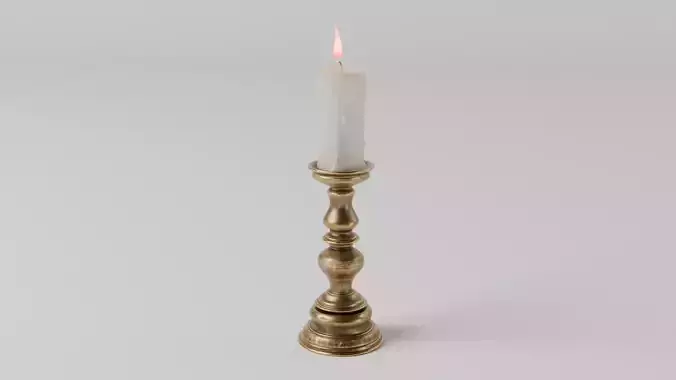 copper tall candlestick