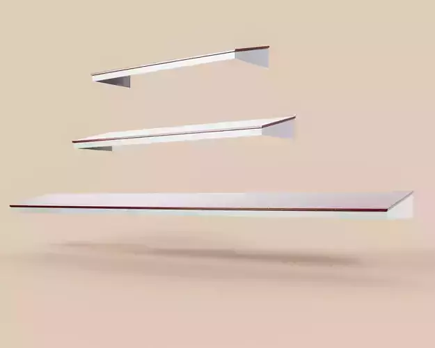 Exterior Awning Type E Set of 3 Low-poly 3D model