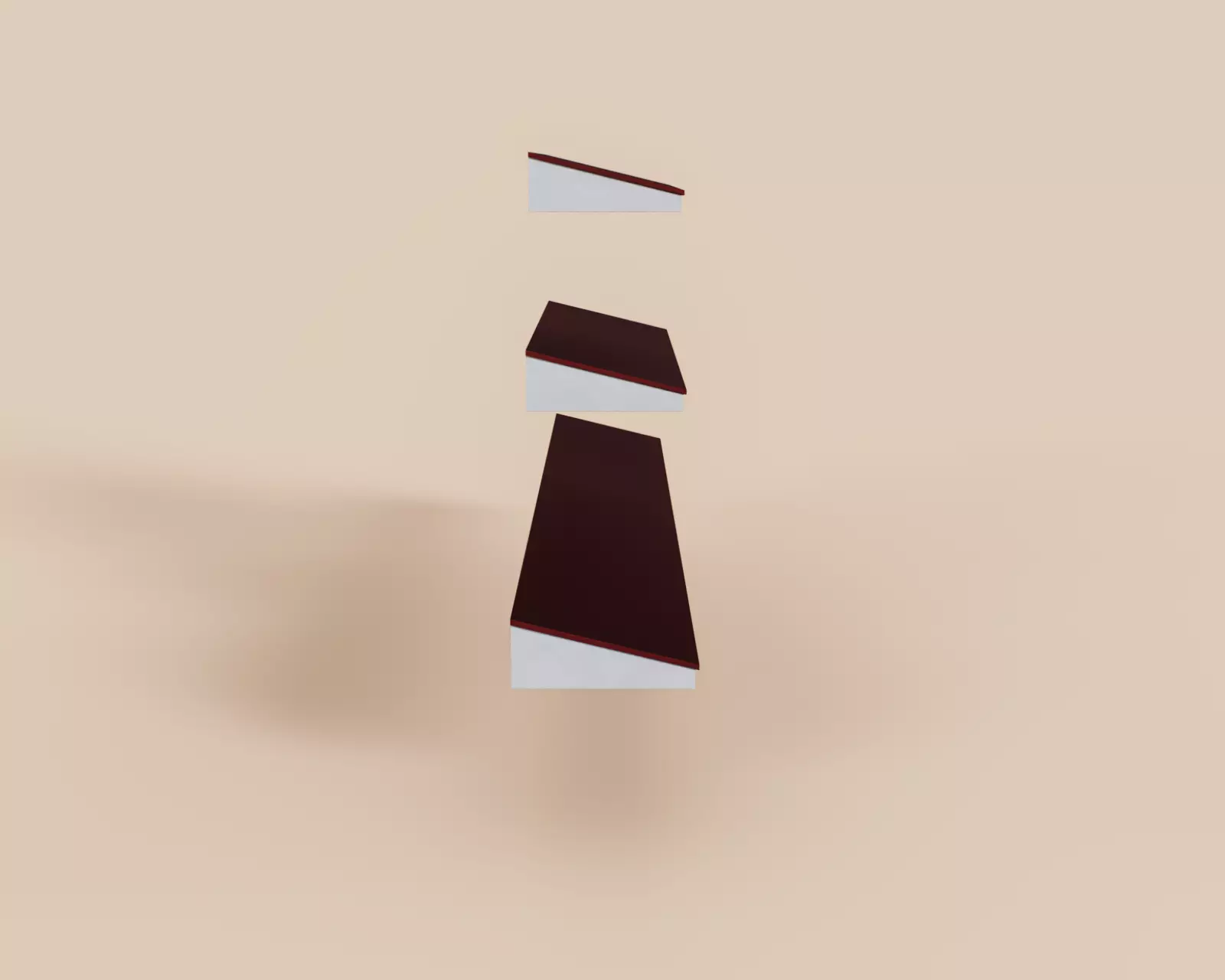 Exterior Awning Type E Set of 3 Low-poly 3D model_5